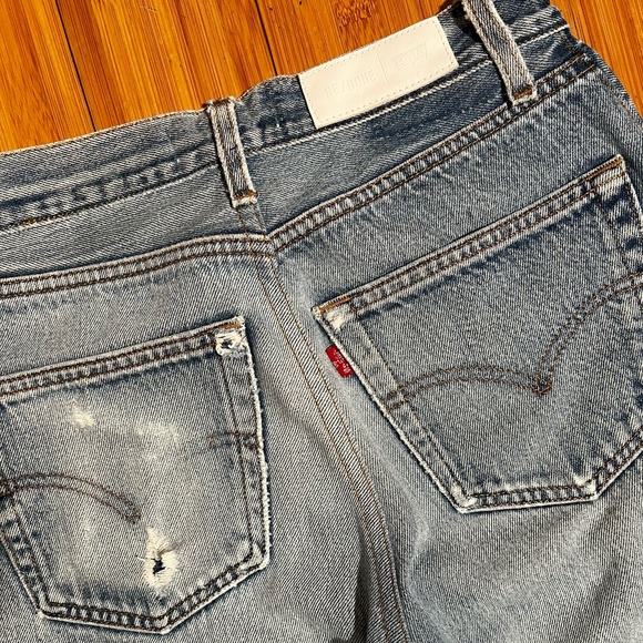 Re/Done x Levis High Rise Straight Slim Leg Jeans Size 25 - Picture 2 of 15